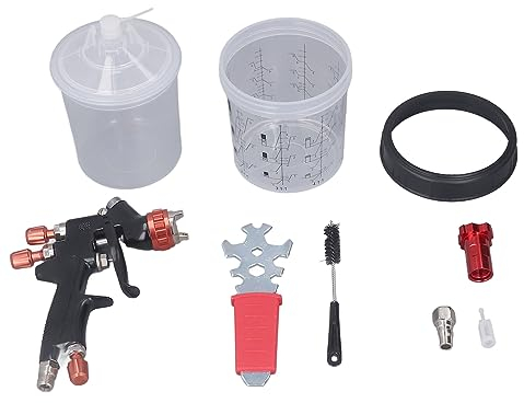 Pistola Pulverizadora, Pistola Pulverizadora De Pintura, Pistola Pulverizadora Profesional De Amplitud Ajustable Con Cuerpo De Aleación De Aluminio Y Cabezal De Acero Inoxidable Para Pintura De Precis