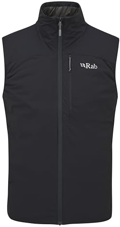 Rab Men's Xenair Synthetic Insulated Vest for Hiking & Mountaineering - Ebony - Medium
