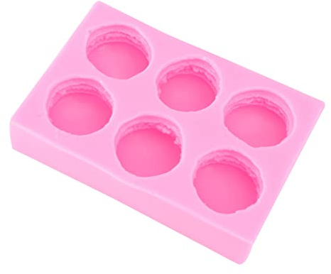 Macaron Silicone 6-Cavity Mold for Cake Decorating and Fondant