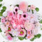 Foshird Kunstblumen zum Basteln 4-14cm mit Künstliche Girlande Künstliche Blumen Deko Rosa Seidenblumen Wie Echt Fake Flowers Blumenköpfe Frühling Deko für DIY Hochzeit Home Party