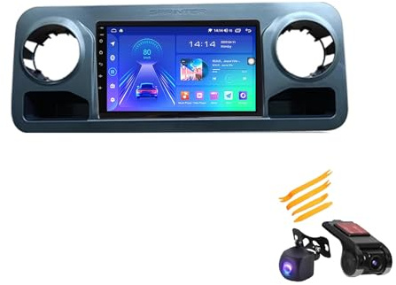 ZCHBSM Android 13 Pantalla táctil Navegación estéreo automóvil B-enz Sprinter 907 910 2018-2022 Radio de navegación estéreo automóvil de 10 pulgadas Accesorios automóvil Radio automóvil navegación y c