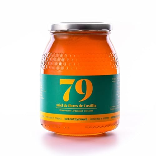79 Setentaynueve- Miele di Fiori di Castiglia 100% Naturale | Miele di Timo, Ginestra, Mandorlo e Lavandula | Sapore Floreale | Origine: Tiedra e Arribes del Duero (1 kg)