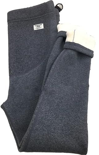 Genérico Leggings Maternidad Invierno | Leggings Térmicos Forrados | Banda Vientre Ajustable y Tiro Alto | para Embarazo (Todos los Trimestres) y Postparto(Dark Gray,L)