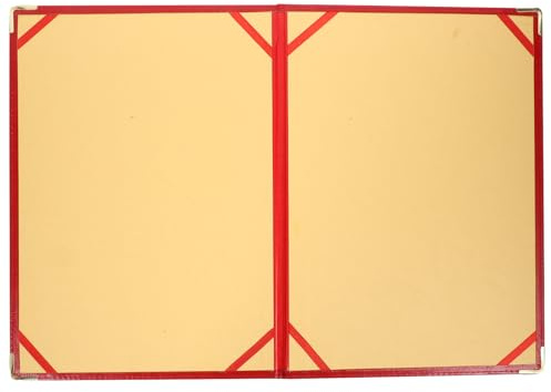 GRADENEVE Dossier de Bureau Grand Format Rouge Résistant pour Homme Organiseur de Documents et Classeur pour Réunions et Conférences Support Papeterie Professionnel