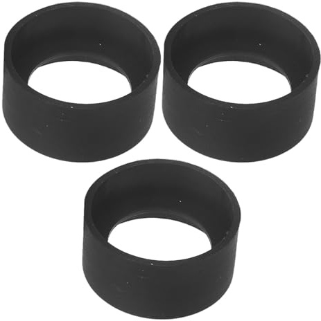 Lurrose 3pcs Black Rubber Eyepiece Covers for Microscope Eyepiece and Scope Lens with Anti-slip and Reinforced Rim Structure, Versatile Fit Compatibility for Research Scenarios and Lab