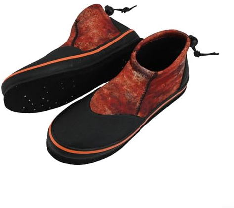 Bottes de wading unisexes avec feutre pour semelle et clous agressifs – Chaussures en néoprène de 3 mm pour la pêche en ruisseau (8 (40-41))