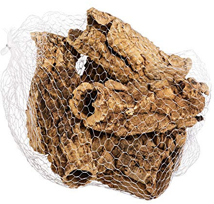 sphagnum-shop.com Korkeiche Rinde Korkröhren 15-20cm lang 6-7 Stück Korknetz Naturkorkrinde Terrarium Modellbau Deko