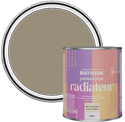 Rust-Oleum Light Brown Radiator Paint in Matt Finish - Café Luxe 750ml