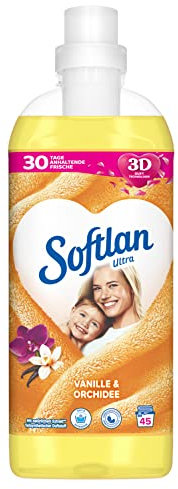 Softlan Ultra Weichspüler Vanille & Orchidee 1L - langanhaltend frische und weiche Wäsche