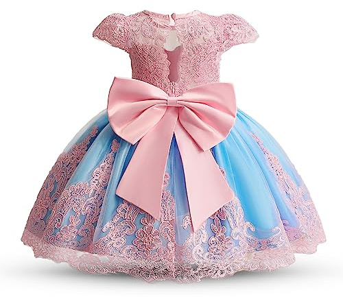 NNJXD Baby Girl Dress Princess Pageant Christening Toddler Girl Lace Tutu Gown