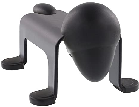 WAGNER Golvdörrstopp DOG DOOR STOP – 105 x 70 x 60 mm, svart, att ställa upp, belagt industristål, buffert och fötter av svart gummi – 15520801