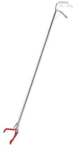 Pinzas largas para Serpientes para 1,2 m, capturador Plegable para Acero Inoxidable con Agarre parantado para mandíbula Profunda, Herramienta antiparaslizante para Pesca y Uso en Exteriores.