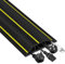 Floor Cable Cover, 3 Meters Cable Protector, Outdoor Cable Cover Rubber Wire Cover 3 Cord Channels, Floor Cable Tidy for Home, Office, Workshop, Warehouse, Garage