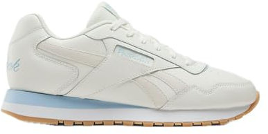 Reebok Mens Ventilator Signature Leather Fashion Sneakers, Chalk/Classic Beige/Soft Blue, 39 EU