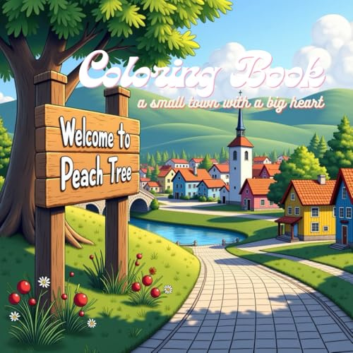 Coloring Book: The Town of Peach Tree