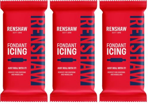 Renshaw Navy Ready to Roll Fondant Icing, 250 g (Pack of 3)