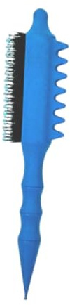 perfk Spazzola per cotonare, pettine per cotonare i capelli, robusto, professionale, facile da usare, strumento portatile per lo styling, controllo dei, Blu