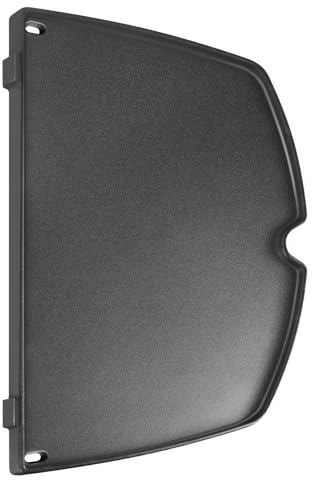 GGC 6559 Cast Iron Griddle for Weber Q2000 Q200 Q220 Q240 Q260 Q2200 Q2400 Series Grills, 15.3 x 10.8 Grill Grates Replacement Parts for Weber Q200 Griddles