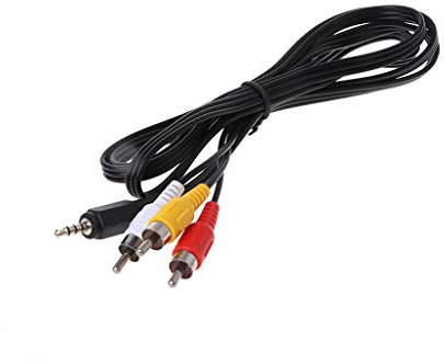 S-TROUBLE Câble de Cordon de câble AV A/V Audio vidéo TV pour caméscope Canon DV Mini HD STV-250 / N