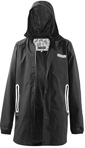 ROCKBROS Regnjacka TRainpants Män Kvinnor Vattentät Regnponcho Extended Regnjacka Utomhus för Cykling, Löpning, Träning, Vandring, Bergbestigning
