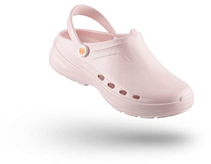 WOCK WAYLITE, Zoccoli Sanitari Donna Uomo, Scarpe Lavoro Sanitarie Leggere Traspiranti Antiscivolo SRC Antistatici, Zoccoli Infermiere Com Cinturino
