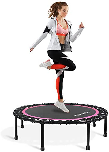 NEWAN 121,9 cm Mini-Trampolin für Erwachsene, Rebounder-Trampolin, geräuschlos, stabil, Fitness-Trampolin für Erwachsene, Indoor-Garten-Workout, maximale Belastung 150 kg