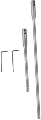 KONTONTY Satz Bohrerverlängerung Für Holz 150/300 Mm Stahlschaft Mit Schraubenschlüssel Bohrergestänge-verlängerung Für Handwerkzeuge