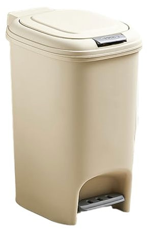 Hattba 8L 10L 15L Pedal Press Operated Double Opening Waste Bin For Efficient Garbage Disposal And Recycling