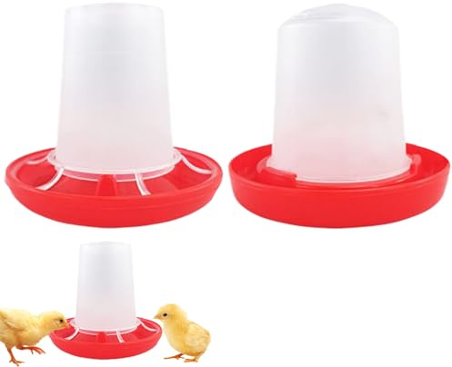 Distributore di cibo per polli | Distributore automatico per pulcini - per l'alimentazione e l'abbeveramento per la Bassa Corte, Animali Domestici e Fattoria Familiare