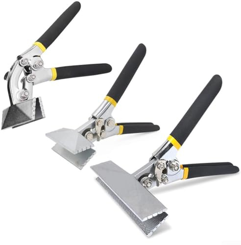 Hand Seamer Sheet Metal Bender Pliers for Setting and Flanging - Adjustable Locking Elbow 75mm(C)