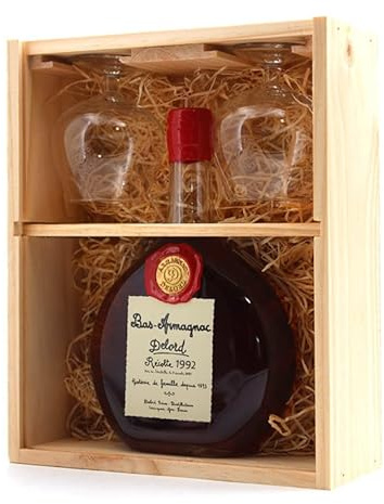 Coffret 2 Verres Armagnac Delord 1992 70cl