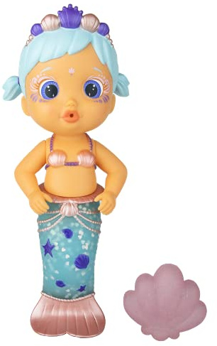 Bloopies Mermaids Lovely | Meerjungfrau Badepuppe mit Tierchen, die Wasser Spritzen, für Badespaß und Wasser-Action | Ideales Badespielzeug für Kinder ab 2 Jahren