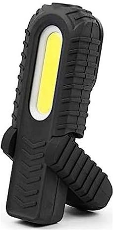 Edm 36403 Linterna Led Luz Frontal Dos Potencias, Luz Superior, Indicador de Bateria, Recargable, 300 Lumens Frontal, 90 Lumens Superior, Negro