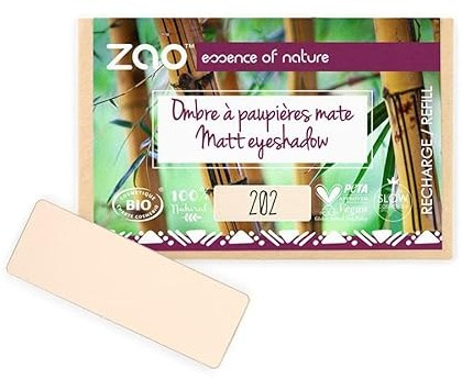 ZAO essence of nature - Recharge Ombre à paupières rectangle Mate 202 Brun beige - 1,3 gr