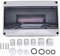 Aufputz Verteilerkasten, 1 Reihig 15 Module IP65 Wasserdichter Anschlusskasten, 31 x 20 x 11cm HT 15W Verteilerschrank Sicherungskasten Außenbereich mit Transparenter Abdeckung für MCB Power