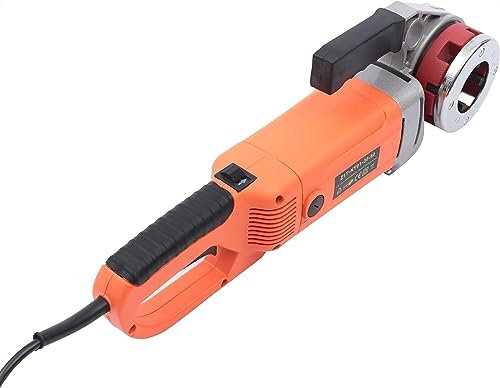 Potente filettatrice manuale Filettatrice elettrica for tubi, kit filettatrice elettrica for tubi 2300W Potente filettatrice manuale for tubi con custodia for il trasporto e 6 matrici (1/2, 3/4, 1,