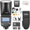 Godox V1 PRO V1 PRO N TTL - Flash para cámara Nikon 76Ws HSS 1/8000, con kit de accesorios Godox AK-R1 para cámaras Nikon