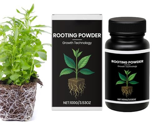 Polvo De Rooteo - 100 G De Refuerzo De Raíz Para Plantas | Nutriente Vegetal | Transportador De Propagación, Polvo Soluble En Agua Para Jardinería Al Aire Libre, Macizos De Flores, Jardín, Área Al Air