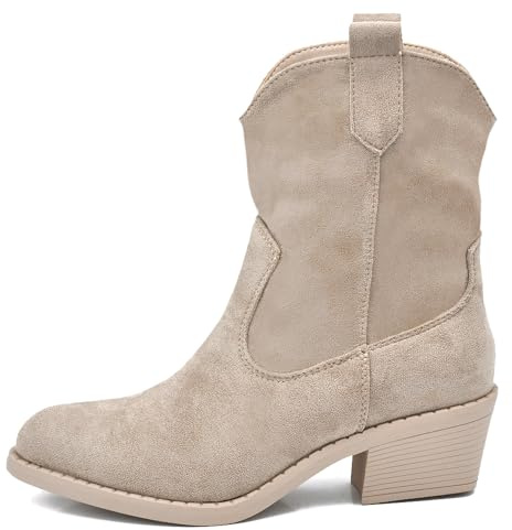 IF Fashion Zapatos de mujer Botas Botas Camperos MP661, If 678 1 Beige, 38 EU