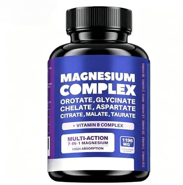 Magnesiumkomplex med magnesiumglycinatcitratmalatoxid Taurataspartatorotat & magklorid, zinkkoppar, mangan & c-vitamin icke-GMO