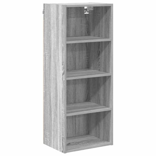 WRJENFSC - Armario de cocina suspendido, color gris sonoma, mueble de cocina moderno con espacio de almacenamiento de madera, mueble de cocina compacto, 40 x 29,5 x 100 cm