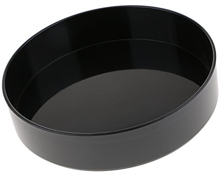 Sharplace Vase Ikebana Japonais,Vase de Fleurs Rond Design Simple et Élégant en Plastique, Noir 33cm