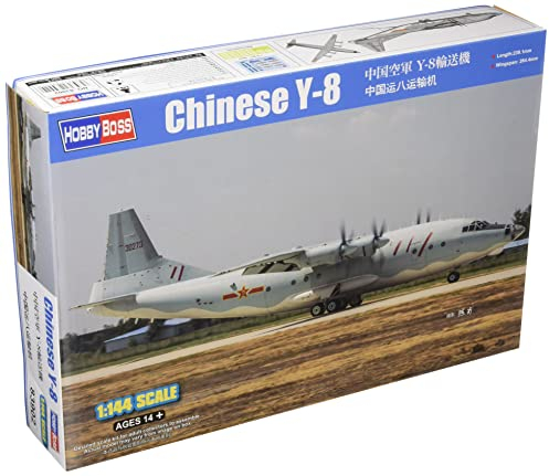 Hobby Boss 83902 1/144 Y-8 Modellbausatz, Modellbauzubehör, Mehrfarbig