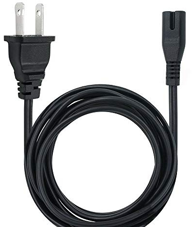 BestCH AC in Power Cord Outlet Socket Cable Plug Lead for Jensen CD-540 CD-545 CD-560 CD-560BLK JEN-CD-560 Boombox Portable Stereo CD Player Cassette Recorder AM/FM Radio CD540 CD545 CD540v