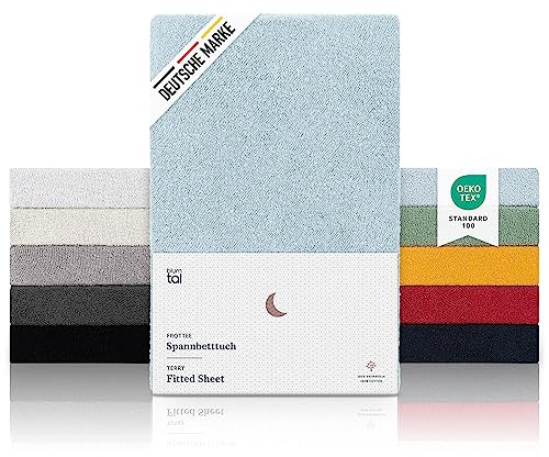 Blumtal frotté underlakan - Cuddly soft underlakan, Oeko-Tex certifierat, olika färger och storlekar