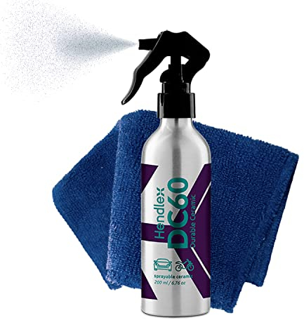 Hendlex DC60 Keramikversiegelung Spray - Hochglanz & Langanhaltender Schutz für Lack, Kunststoff & Metall - Hydrophob, UV-Beständig, Kratzresistent - 200ml