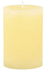 Macon rustikt blockljus, antikt altarljus, 100 % paraffin, lång brinntid (melongul, 15 x 10 cm)