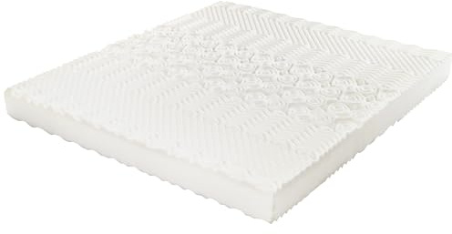 Materasso 160 × 200 cm in schiuma fredda a 7 zone, materasso in schiuma comfort 20 cm di altezza, materasso H3 H2, materasso ergonomico in schiuma fredda, con manici e rivestimento, lavabile in fibra