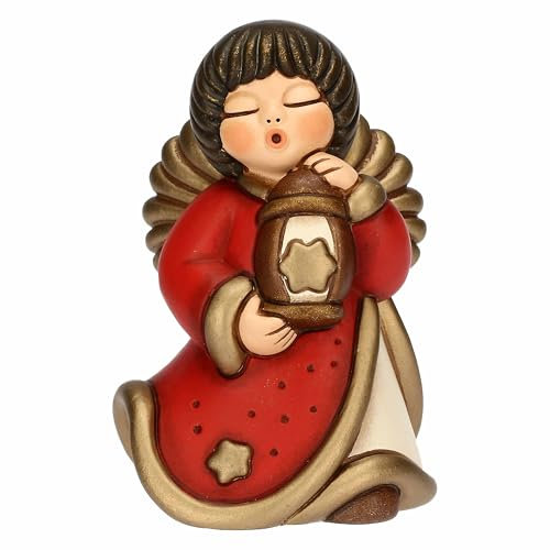 THUN Angelo Limited Edition in Ceramica, Piccolo, 8.1 x 7.5 cm, Altezza 11.1 cm, Collezione Sorprese di Natale