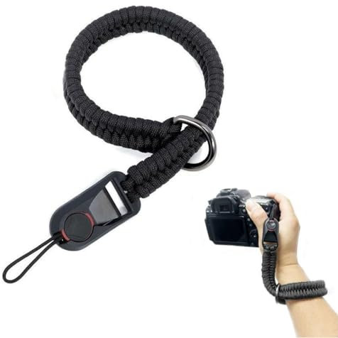 YNYCIPZ Tracolle per videocamere, Macchine fotografiche e binocoli，Cinturino da Polso per Fotocamera, Cinturino per Fotocamera, Cinturino da Polso a sgancio rapido per Fotocamera (Nero)
